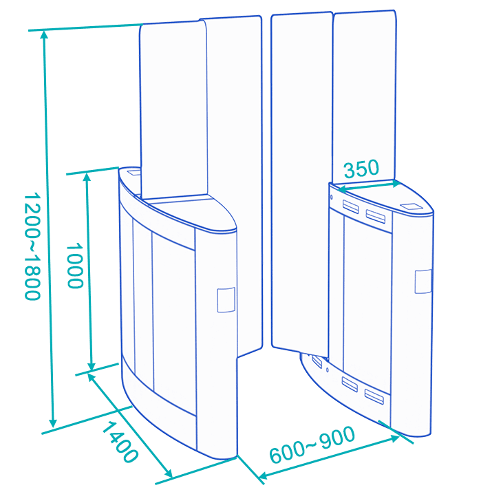 daosafe ds605 sliding gate dimensions