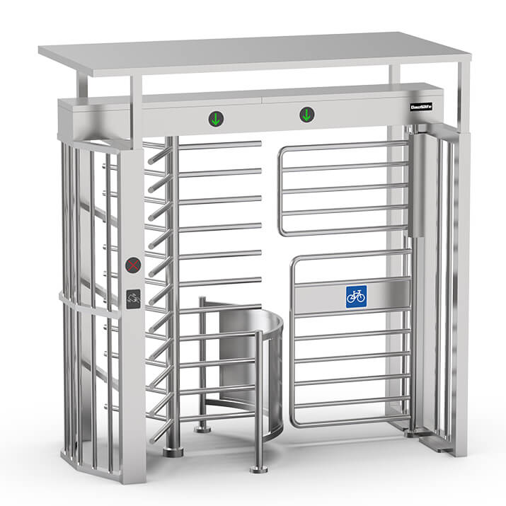 ds409fs canopy full height turnstile with wheelchair gate dimension